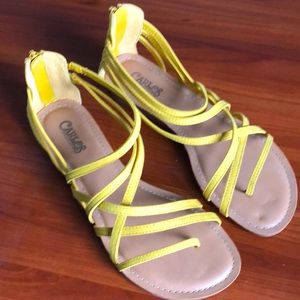 Yellow sandals